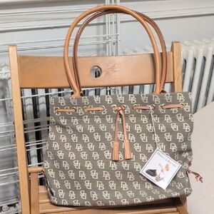 Dooney & Bourke Brown and Tan Tote Bag